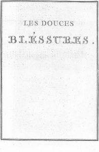 S.4.08 Les douces bléssures, 1772, Title page