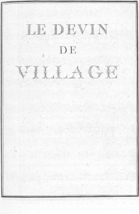 S.4.25 Le devin de village, 1772, Title page